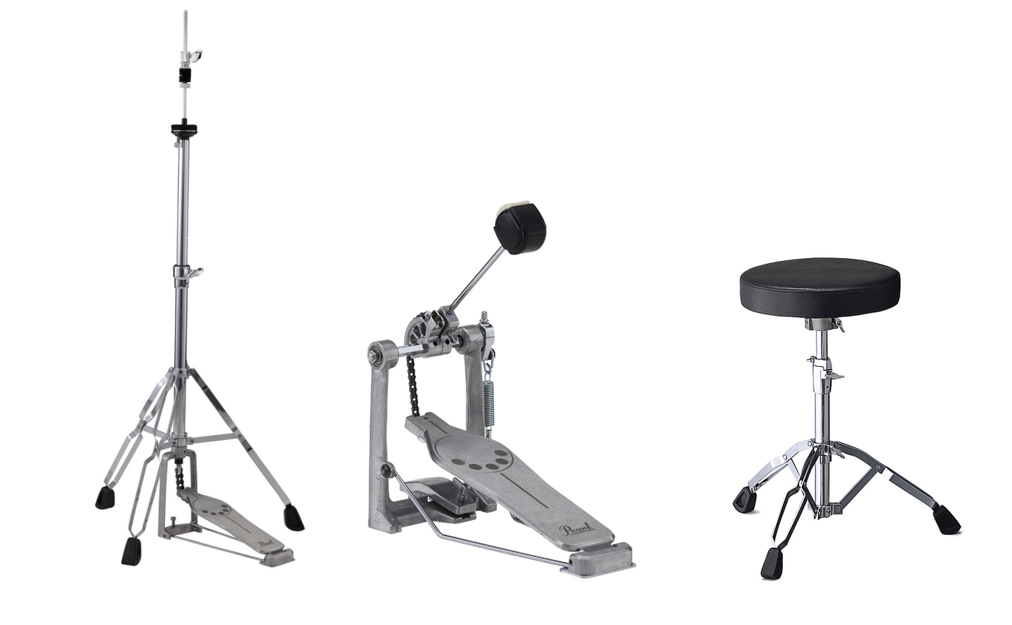 Throne + HiHat Stand + Kick Pedal